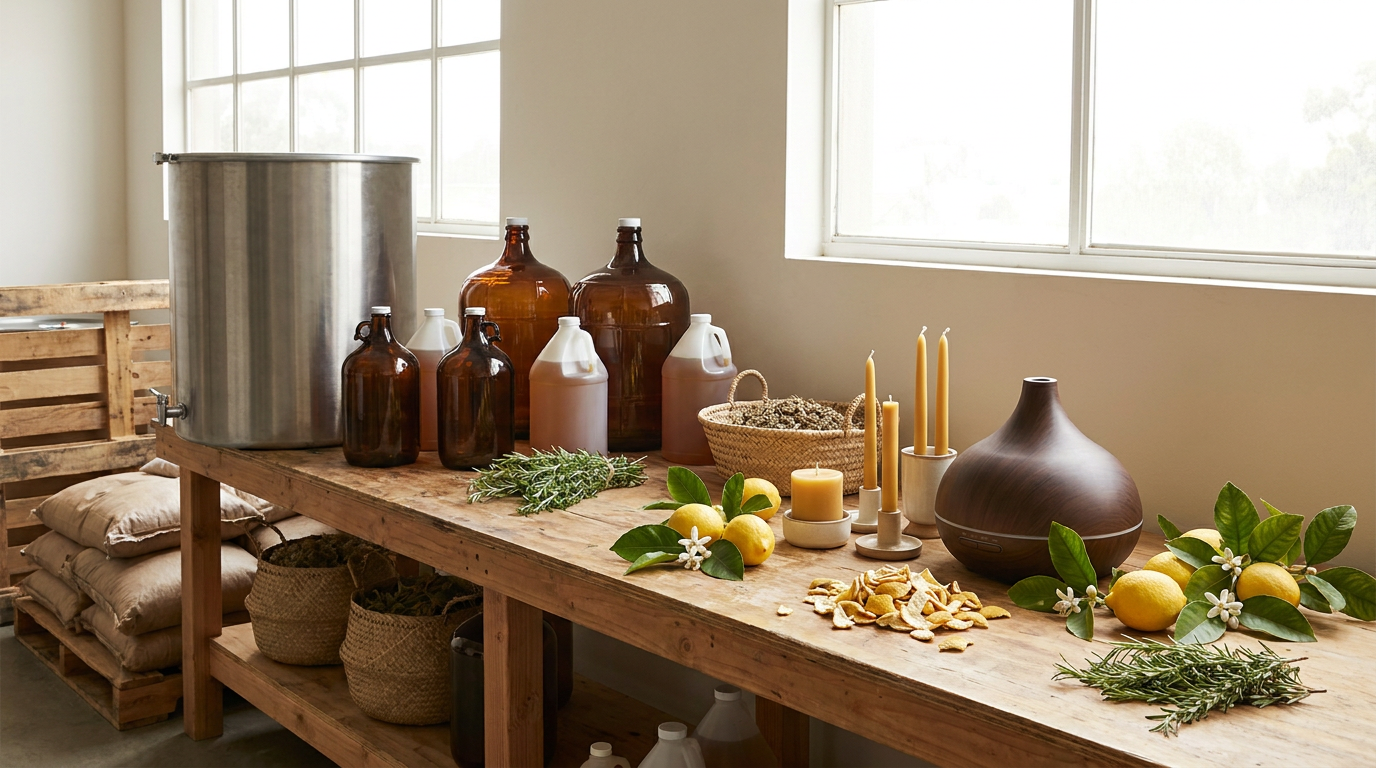 Organic Lemon Essential Oil for Candle and Diffuser Blenders